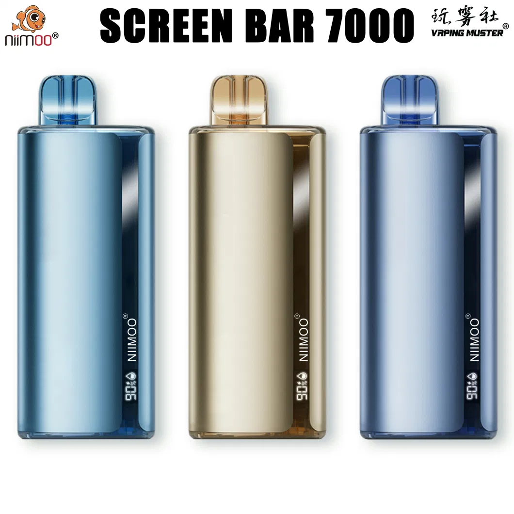 Niimoo 7000 Puffs Disposable I Vape Pen with Monitor System of Battery &amp; Ejuice Ecigarette Pod