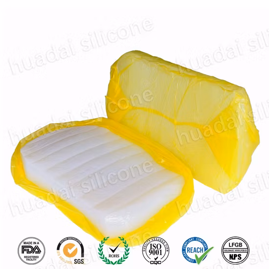 60 Shore a Htv Silicone Rubber Raw Material Compounds Solid Silicone Rubber for Extrusion Products HD