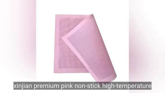 Breathable Pink Silicone Baking Mat 