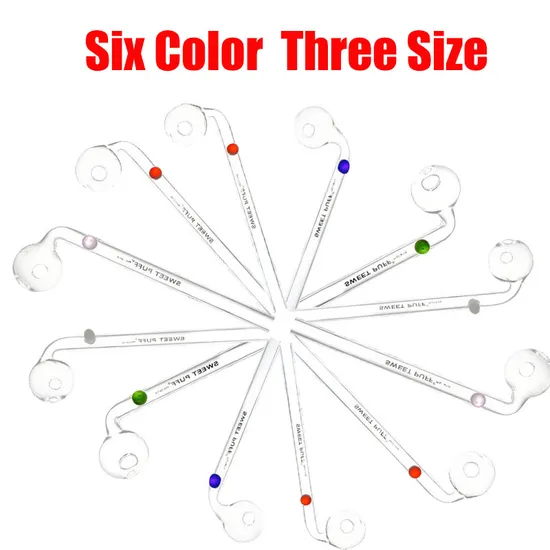 Pyrex Smoke Glass Pipe Oil Burner Pipe Smoking Tube Sweet Puff Pipe Wholesale Factory in Stock 